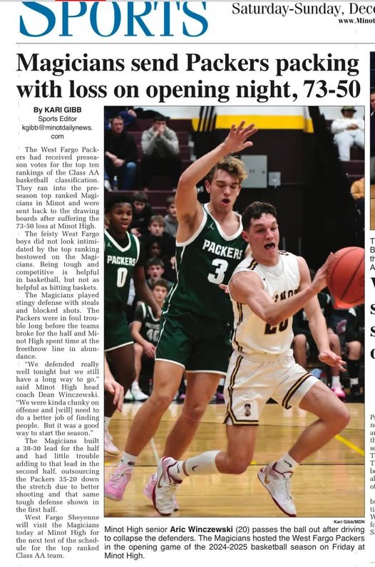 Haakon Seymour plays basketball in Minot 12-6-2024
